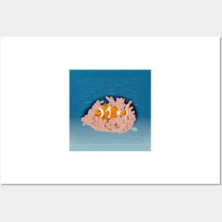 Clown fish Nemo Posters and Art